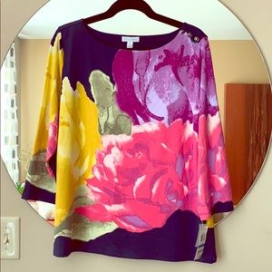 Charter Club floral tunic - XL NWT